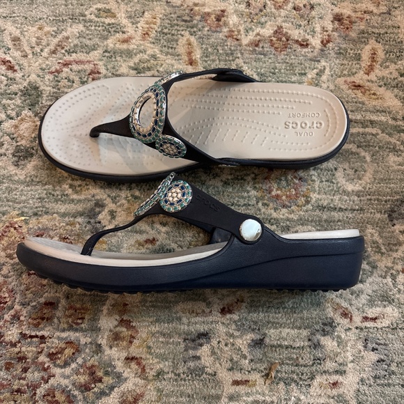 Jeweled Wedge Sandal - Picture 2 of 2